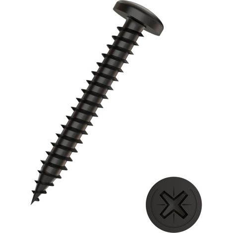 Connex Blechschrauben 3,5 x 16 mm PH 2 Linsenkopf - 40 Stück Blechschrauben