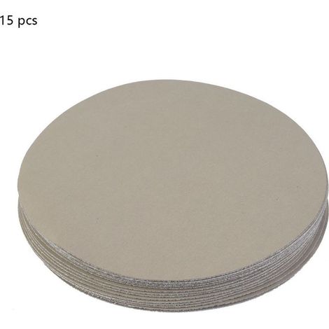 GARRYFIZH 15 morceaux de papier de verre rond de 5 pouces 180 400 1500 5000 10000 papier de polissage à gros grains (5000) (1/5)