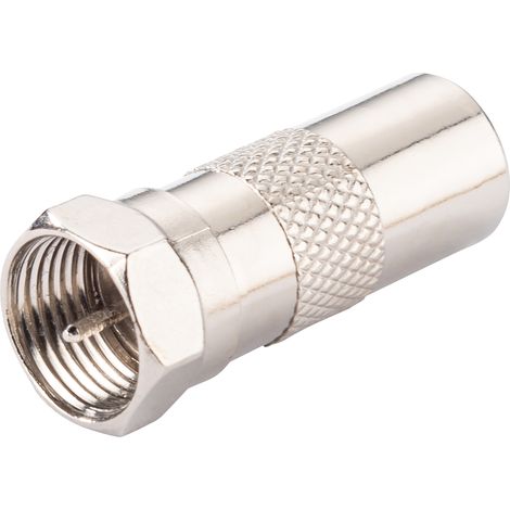 Schwaiger Koaxial Adapter UEST9310 531 silber, 1x F Stecker / 1x IEC Stecker F-Stecker (1/3)