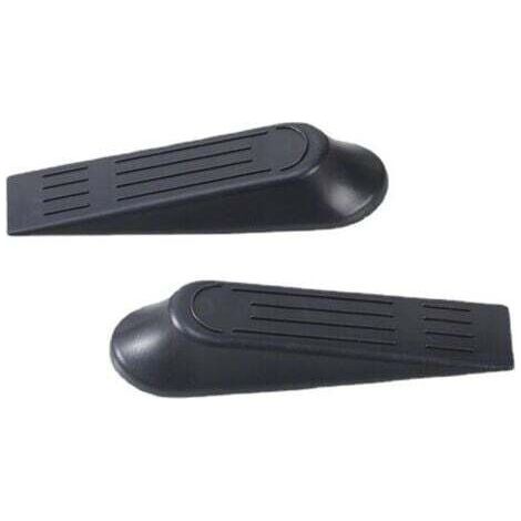 10 Pcs Cale de Porte Sol, Arrêts de Portes Sol Antidérapante Bloque Porte Sol Plastique (Noir)---NANOTEH (1/4)