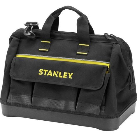 Stanley – Sac à outils 40 cm – Tissu 600D – Base plastique renforcée – Compartiments multiples – Bandoulière réglable – 20 litres