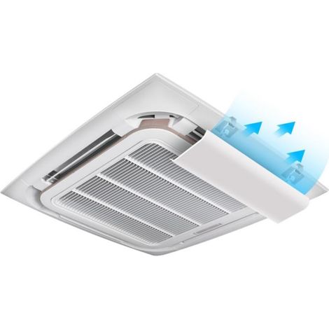 DéFlecteur de Climatiseur pour Climatiseur Central de Plafond plastique léger Angle RéGlable(1 Pièce,45cm),EmpêChe L'Air Froid de Souffler Directemen (1/5)