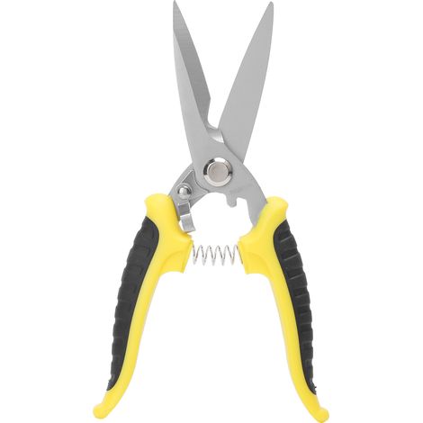 Ciseaux d'électricien en acier inoxydable robustes et multifonctionnels, coupe-fils avec poignée ergonomique, 20 cm