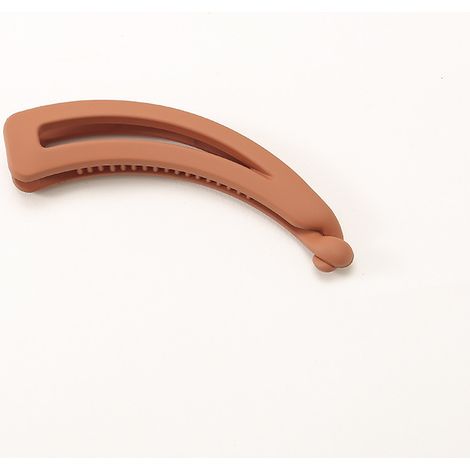 Pinza para el cabello tipo banana multiusos, para coleta, color naranja (con forma de caracol). (1/5)