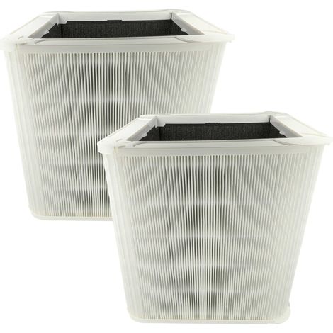 vhbw 2x Air Filter compatible with Blueair Blue Pure Auto211 +, 211+ Air Purifier - Combi Filter Pre Filter + HEPA + Activated Carbon (1/4)