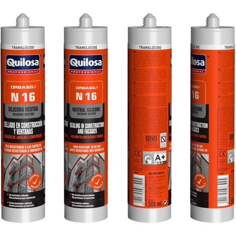 Silicona Neutra QUILOSA ORBASIL N 16T Blanco Laca Cartucho 300 ml