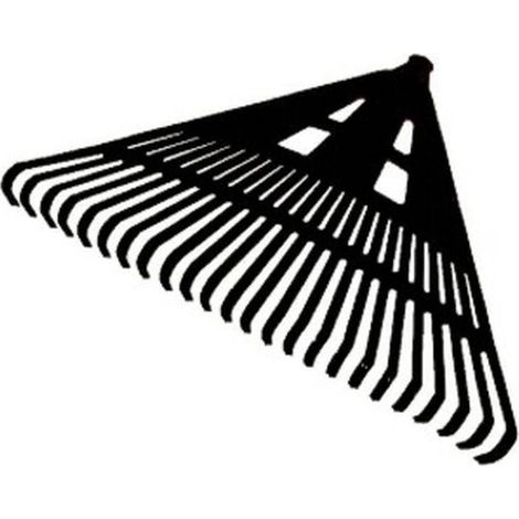 Râteau en PVC Écologique 610 mm - 24 Dents - D28 mm - Idéal pour Ramasser les Feuilles - Usage Professionnel - Beast