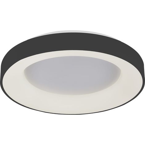 Plafoniera LED Italux Giulia tonda nera 48cm 40W 3000K (1/3)