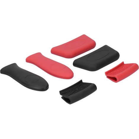 Ensemble de 6 manchons de poêle en silicone épais, anti-brûlure pour cuisine (1/5)