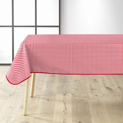 Nappe Imprimé "Miny Vichy" 140x240cm Rouge