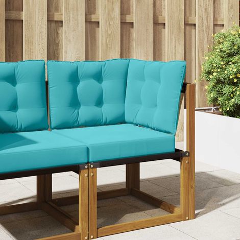 vidaXL Coussin de canapé d'extérieur Polyester Turquoise (1/5)