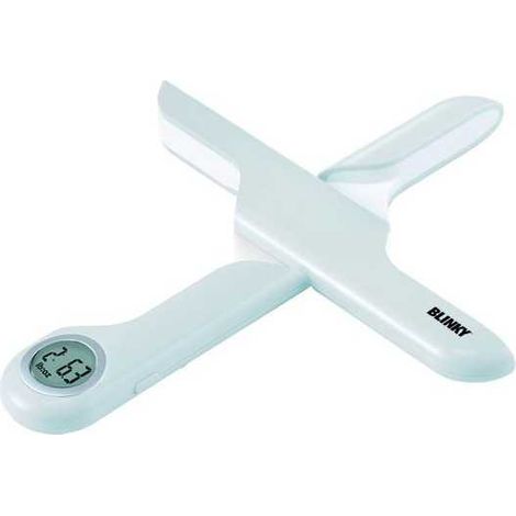 Blinky Mina Bilancia Elettronica da Cucina Pieghevole Portata 5 Kg Divisione 1 g Funzione Tara Auto-off colore Bianco