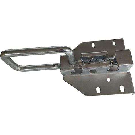 Verrou Porte Coulissante Serrure, Volet Loquet Porte Verrou, Serrure de Porte de Garage Industrielle, Serrure Latérale, Loquet Coulissant, pour Cour, Jardin, Clôture Métallique, 23.5X12.2cm (1/5)