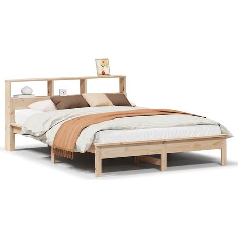 Maison Exclusive - Letto senza Materasso 160x200 cm in Legno Massello di Pino (1/5)