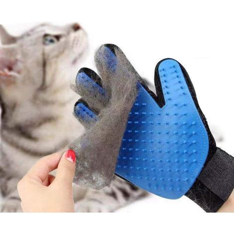 Tierpflegehandschuh, Hundehandschuh, Haustierhandschuh, Katzenhandschuh, Tierhaarhandschuh, Tierbürsten, Massagehandschuh, Pflegebürste, für Hunde und Katzen, Haarentfernung (einteilig)