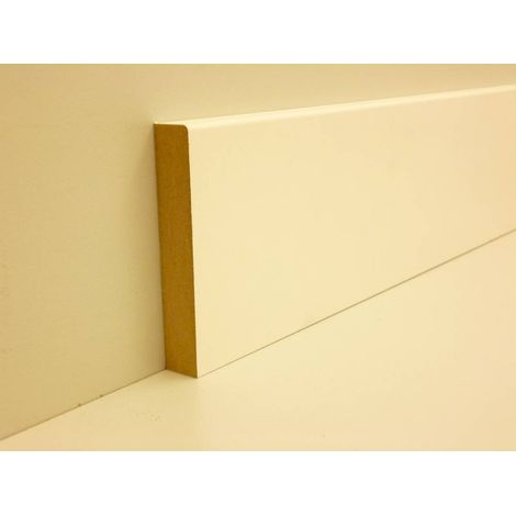 B.S. Bauprogramm Sockelleiste 2500 x 80 x 14 mm weiß Leiste Fußleiste