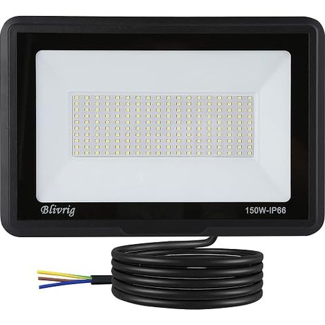 150W Outdoor LED Floodlight, Warm White 3000K (1/5)