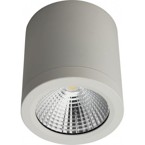 Blanc Chaud - Applique murale / Spot de plafond architecte LED saillie rond - 10W - COB - Ecolife Lighting (1/2)