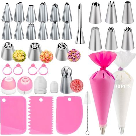Poche a Douille Patisserie, Patisserie Accessoire, Ustensiles à Pâtisserie, Kit Patisserie (66 Pièces) (1/5)