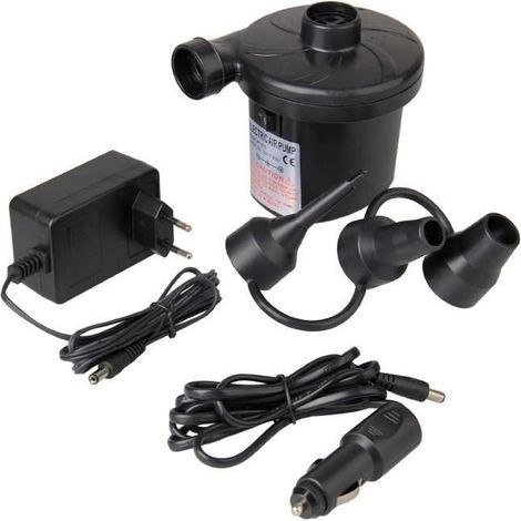 GOCHANGE Pompe Electrique Gonfleur Dégonfleur Matelas avec 3 Buses pour Camping Lit Meubles Voiture b08010-Ywey (1/5)