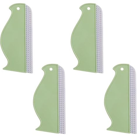 Lot de 4 grattoirs de douche réutilisables, lames de nettoyage professionnelles pour vitres de voiture et pare-brise. (1/5)