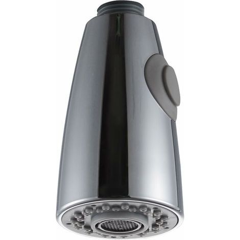 Deux Fonctions Robinet Cuisine Remplacement Extractible pour Douchette Evier Cuisine tête de pulvérisation en chrome 1/2"