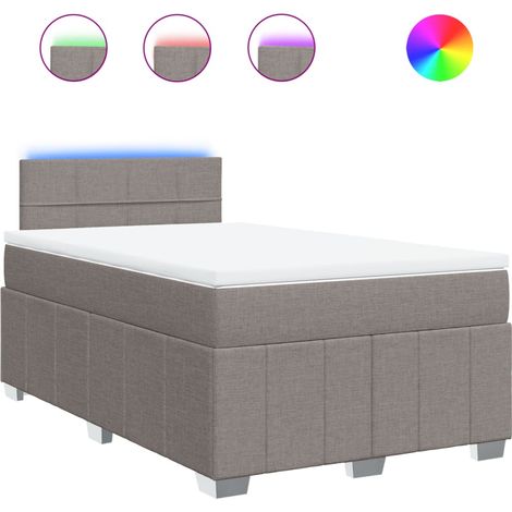 Maison Exclusive - Boxspringbett mit Matratze Taupe 120x190 cm St (1/5)