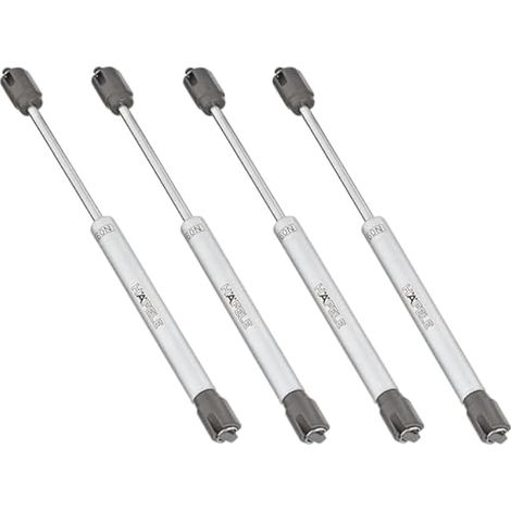 Lot de 4 charnières de porte 60N Soft Opening - Ressort à gaz - Amortisseurs pour clapets - Vérin à gaz - Charnières de porte d'armoire (1/4)