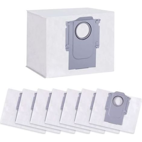 16 sacs à poussière pour aspirateurs Roborock S8+/ S8 Pro Ultra/ S7 MaxV Ultra/ S7 Pro Ultra/ Q7+/ Q7 Max+/ Q8 Max+/ Q5 Pro+, accessoires de remplacement pour station d'aspiration, sacs à poussière (1/4)