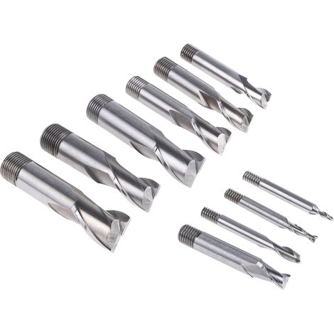 Jeu de fraises à rainurer Vissé RS PRO Diam 4 mm, 5 mm, 6 mm, 8 mm, 10 mm, 12 mm, 14 mm, 16 mm, 18 mm, 20 mm, L52,5 mm, ( Prix pour 1 Jeu ) (1/2)