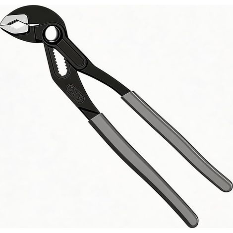 Pince à joint à rainure réglable de 18,5 cm, pince multifonction en acier au chrome vanadium, serrures de canal à mâchoires en V pour le bricolage, l'entretien de plomberie et les réparations (1/5)