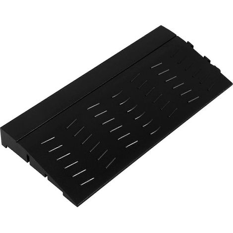 Rampes de seuil pour portes - Rampes d'accès pour fauteuils roulants - Robots de balayage d'allées et de trottoirs-20.00X9.00X2.00CM-Black