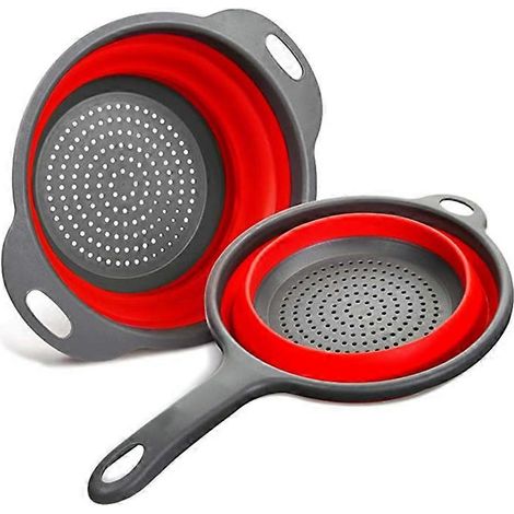 Küchensiebe aus Silikon mit ausziehbaren Griffen (1/5)