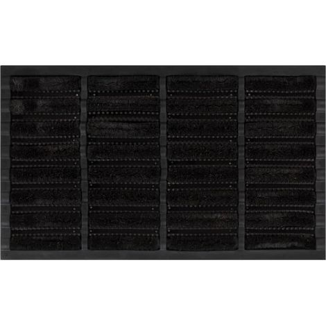 Felpudo rectangular de goma y fibra de coco 45x75 cm vidaXL (1/5)