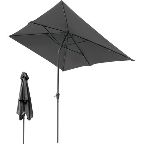 Randaco Balkonschirm rechteckig 1,4 × 2,1 m modular – Zusammensetzbar, grau