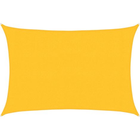 Voile d'ombrage 160 g/m² Jaune 3x4,5 m PEHD vidaXL (1/5)
