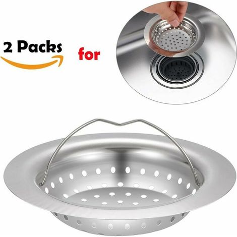 Filtres à évier en Acier Inoxydable Un Ensemble de Deux Pieces (Diamètr Extérieur de 11 cm) (1/5)