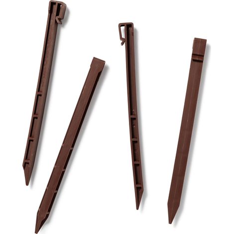 Piquet pour bordure Plastique Recyclé Marron 30 cm (à l'unité) - RO'MA NATURE