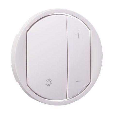 Plaque Legrand Enjo pour variateurs blancs – 2 postes – Fixation par vis – Finition blanche – Pour installation en saillie