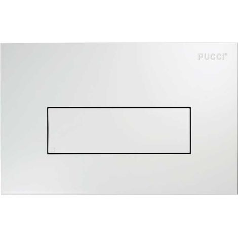 Placca di comando wc bianca 28x18x4.7 cm Sara linea