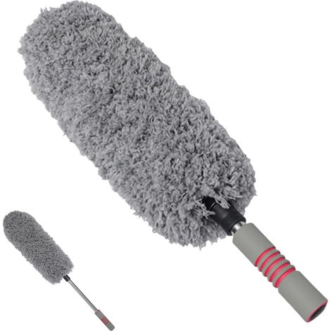 Plumeau extensible pour intérieur de voiture, anti-rayures, brosse de lavage de voiture, pour tableau de bord, pare-brise, grille d'aération de fenêtre, entretien de nettoyage (1/5)
