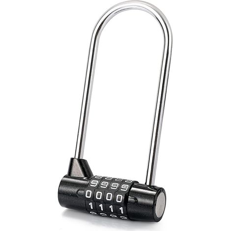 Master Lock Zahlenschloss, digitales Zahlenschloss, 4-stelliges Zahlenschloss für Turnhallen, Schulen, Spinde, Zäune, Riegel, Schuppen, Werkzeugkästen (1/5)