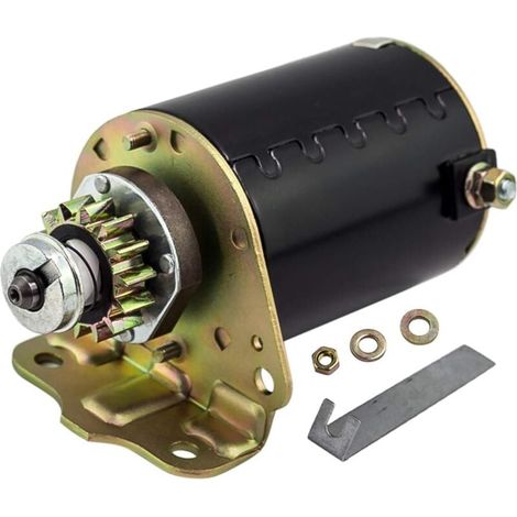 Démarreur Moteur 12 Volts 14 Dents Références 693551 593934 Compatible Tondeuse (1/4)