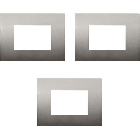 gloca Placche Plastica Compatibili Arké (3 Pezzi Bronzo, 3 Posti) (1/4)