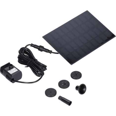 Pompe À Eau Solaire - Moteur Sans Balais 9 V 2 W - Pour Étang Extérieur Bassin Poisson Jardin Cour - 1 Pièce (1/5)