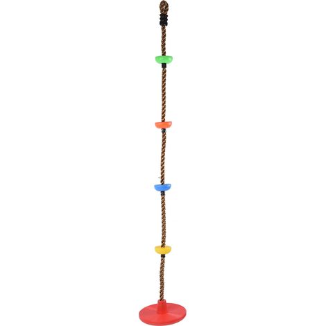 Corde d'escalade avec siège balançoire coloré pour enfants - Haute résistance intérieur et extérieur