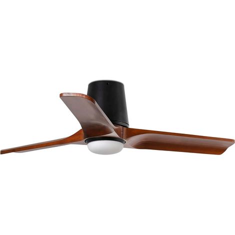 HEYWOOD TUB LED S Ventilator schwarz/Nussbaum 10W SWT