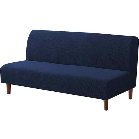Housse Clic Clac - 3 Places - Imperméable - Sans Accoudoir - Extensible 150-180 cm - Bleu