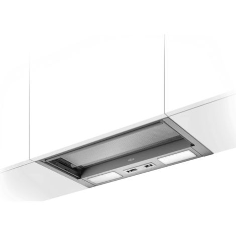 Cuisissimo – Hotte casquette encastrable Elica CIAK 2.0 – 60 cm – Inox silver – Débit d'air 225 m3/h – Niveau sonore max 55 dB (1/5)