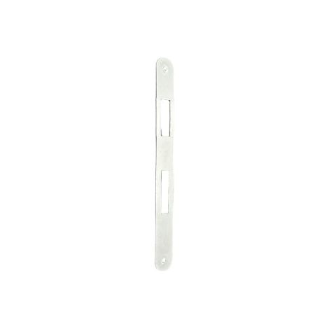 Incontro Bordo Tondo Mm.22 Per Serrature Patent Con Distanza Mm.70 Cromo Satinato (1/2)